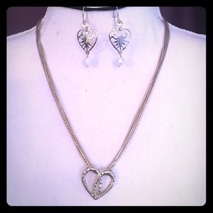 ☀️Heart Necklace and Earring Set☀️